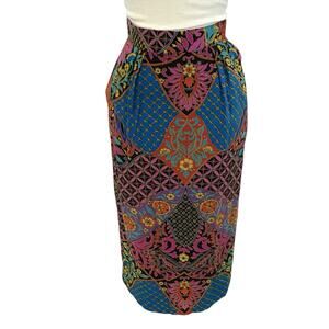 4 Vintage Tobria Skirt Womens Pleated Midi Academia Y2K 90s Colorful